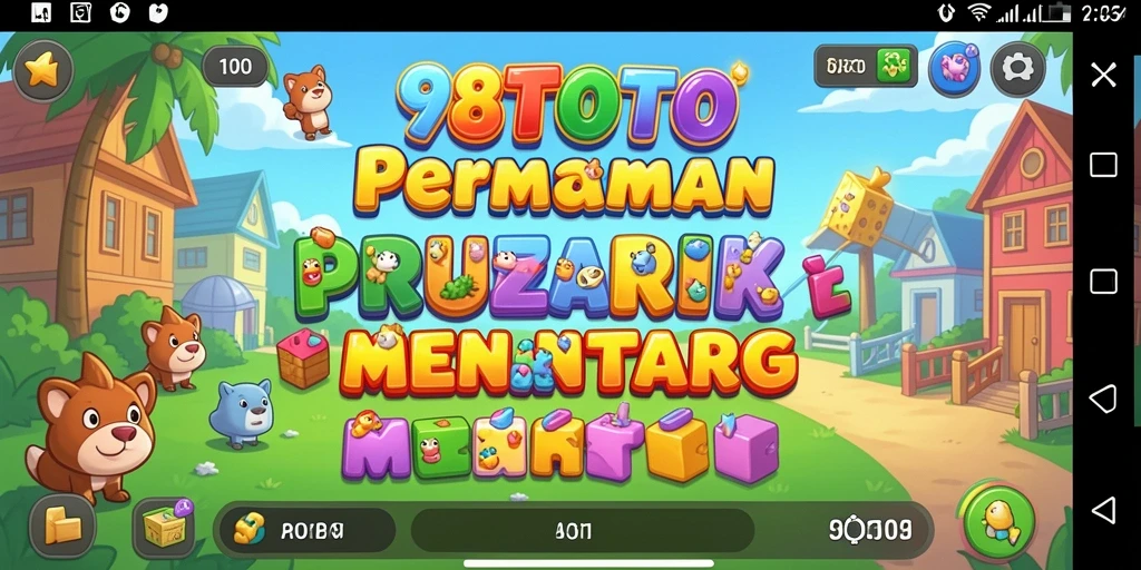 Screenshot 98TOTO menampilkan gameplay Puzzle yang seru dan menantang.