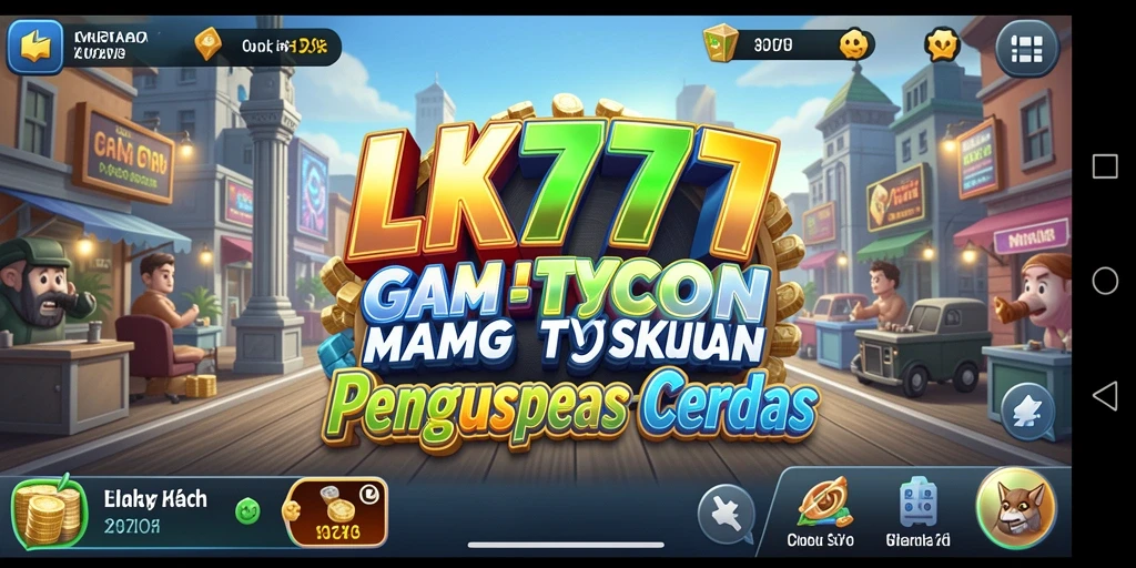Tampilan gameplay LK777 dengan berbagai aspek manajemen yang menarik.