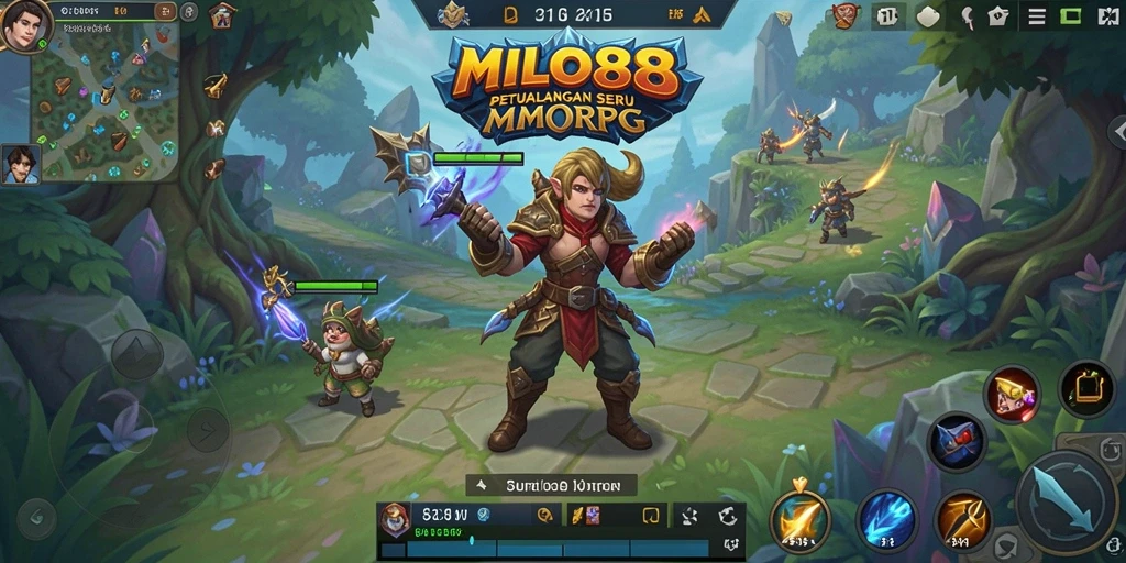 Tampilan gameplay seru dalam dunia fantastis MILO88.