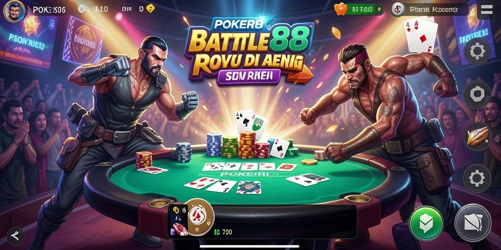 Screenshot menunjukkan aksi seru dalam permainan Battle Royale.