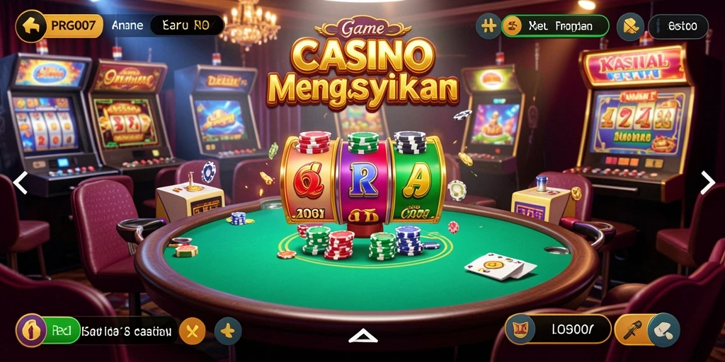 Tampilan menarik saat bermain game kasino PRG007.