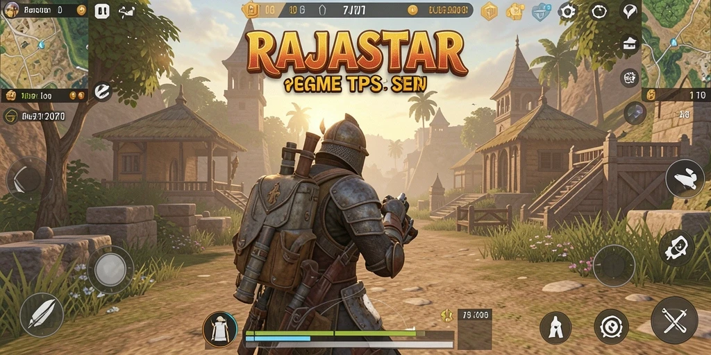 Tampilan gameplay RAJASTAR yang penuh aksi dan seru.
