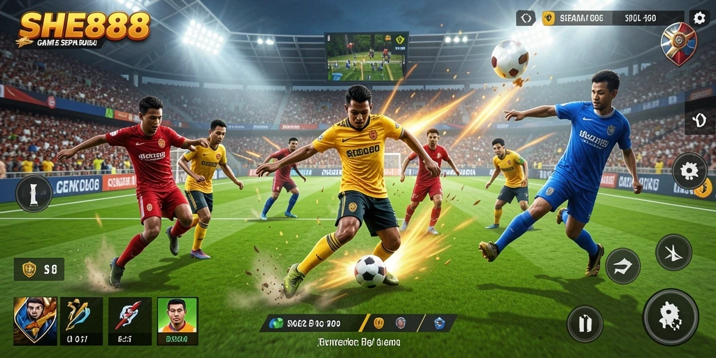 Tampilan gameplay SHE888 yang seru dan memukau.