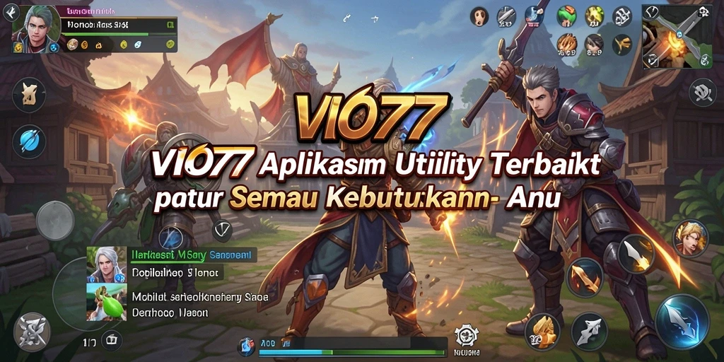Tampilan utama VIO77 yang menunjukkan fitur aplikasi Utility.