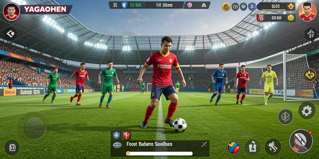 Gameplay YAGAOHEN yang seru dengan aksinya di lapangan.